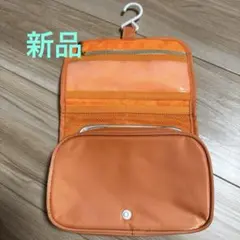 【未使用品】elegance ハンギング トラベルポーチ オレンジのサムネイル