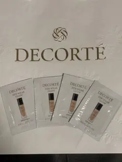 デコルテゼンウェアグロウ ファンデ4色×最高峰AQミリオリティ日中用美容液2包付