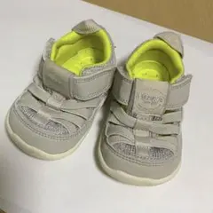 イフミー　水抜き　サンダル　蛍光イエロー　グレー　12.0