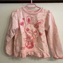 mezzo piano ミミちゃん　フリル トレーナー 110