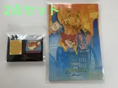 ズートピア 東京ばな奈　アクリルキーホルダー　ピンバッジ
