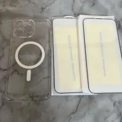 iPhone15ProMAXケース フィルムセット クリアケース　アイフォン