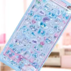 【新品】ボンボンドロップシール 水色 1枚