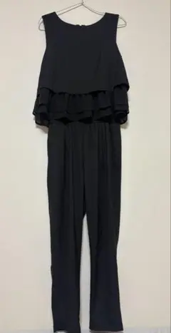 Wallamanda ノースリーブブラックオールインワン 38 きれいめ