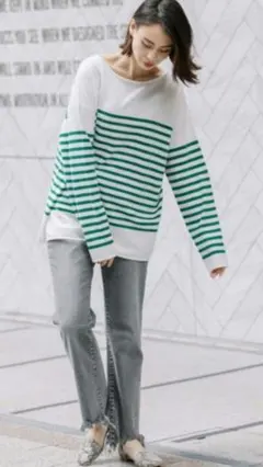 【美品】Vin　ボーダーニット