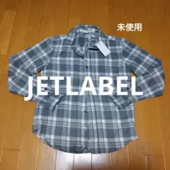 JETLABEL 未使用 レディース チェック  グレー 長袖 ネルシャツのサムネイル