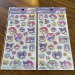 マイメロディ クロミ ポップデコパーティー　ラメきらクリスタルシール2枚セット