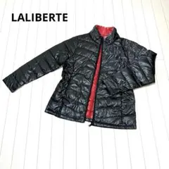 【美品】LALIBERTE 軽量ダウンジャケット　ブラック　Lサイズ