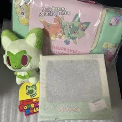 ピカピカボックス　るかっぷ　ぬいぐるみ　レジャーシート　ニャオハ　パモ