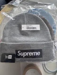 Supreme　New Era Box Logo Beanie GRAY 灰色