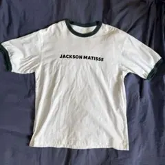 JACKSON MATISSE リンガーTシャツ ホワイト グリーンのサムネイル