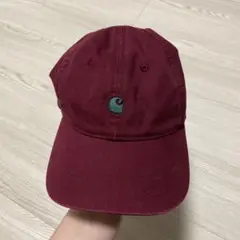 carhartt バーガンディ ロゴキャップ