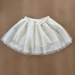 チュールスカート リボン付き