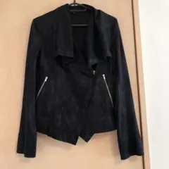 変形襟　ライダースジャケット