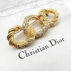 3202 保存箱付き✨Dior ブローチ CD ロゴ 希少 刻印 - メルカリ