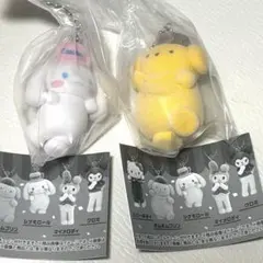 サンリオ　ポムポムプリン シナモロールミニチュアチャーム　ライブキャラクター