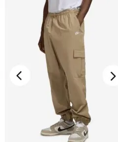 XL 新品 ナイキ クラブ ウーブンパンツ カーゴ ジョガー ベージュ