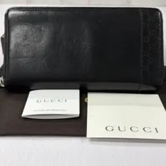 新品同様‼️ グッチ　GUCCI 財布　長財布　マイクロGG ラウンドファスナー