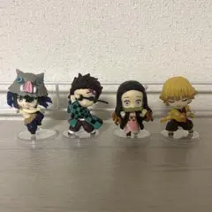 鬼滅の刃 ガチャガチャ ちまっきゃら フィギュア 4体セット かまぼこ隊 ねずこ