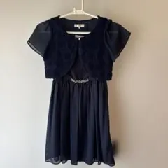 組曲　パーティドレス　フォーマルドレス　ネイビー