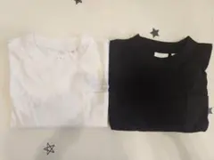 新品未使用☆zarababy 白黒 無地 ロンT 2枚セット カットソー