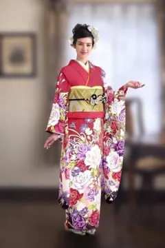 正絹お振袖 単品 ピンク 仕立て上がり品 美品 - メルカリ