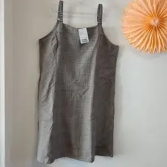 ☆メゾピアノ　チェック柄　ジャンパースカート　165cm