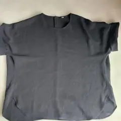 UNIQLO ブラック レーヨン半袖 トップス L