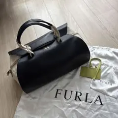 FURLA フルラ ALBA 2WAY ミニボストンバッグ レザー ブラウン - メルカリ