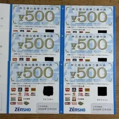 ゼンショー 株主様お食事ご優待券 3,000円分のサムネイル
