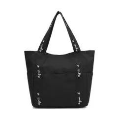 M　✦新品未使用✦ ニエスべー ナイロン ハンドバッグ 黒 ナイロン ブラック（黒）系 Agnes b(アニエスベー) バッグ