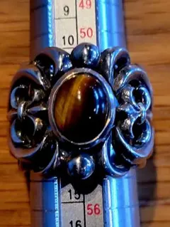 SA925刻印 ブラックスター メンズリング - メルカリ