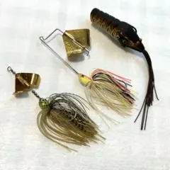 NORIES【ルアー３点セット】トップ スピナーベイト バズベイト フロッグのサムネイル