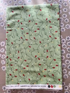 moda 生地　Deer Christmas かわいい電飾柄