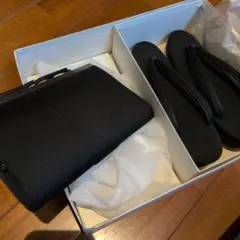 和装用バッグ 草履 セット ブラック