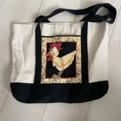 ニワトリ柄 トートバッグのサムネイル