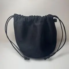 LOWRYS FARM 巾着バッグ ブラック ショルダーバッグ