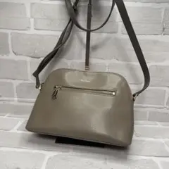 (美品)大人気、ポールスミス、ショルダーバッグ、オールレザー、シボ革、人気色、金