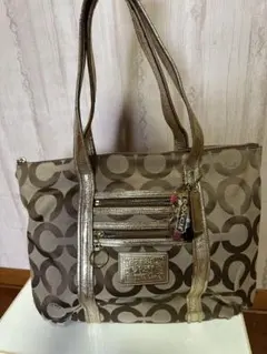 COACH シグネチャー トートバッグ ゴールド