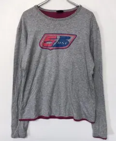 00’s Y2K 55DSL 古着 ロゴ グラフィック 長袖トップス