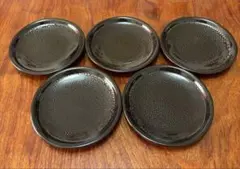 美品・共箱付】輪島塗 茶托 5客セット 漆器 煎茶道具 伝統工芸