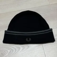 FRED PERRY フレッドペリー ニット帽 ブラック ツインのサムネイル