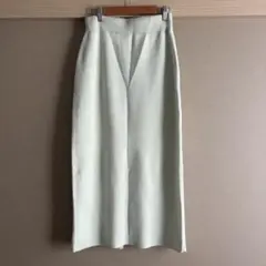 COCA ニットロングスカート アイスブルー