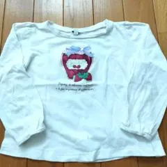 any FAM ストロベリー柄 長袖カットソー 120