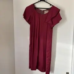 ワインレッド　ワンピース