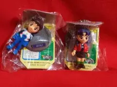 『 新世紀エヴァ 』キーチェーンフィギュア「 碇シンジ 葛城ミサト 」