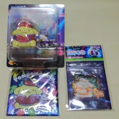 サンリオHappyくじDISCOポムポムプリンフィギュア他2点