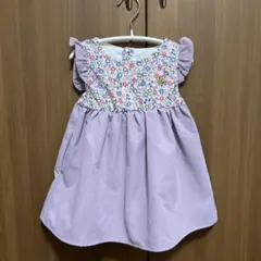 SLAP SLIP BeBe 花柄フリル袖 ワンピース 80cm