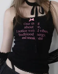 BADBLOOD キャミソール ブラック 韓国ブランド 戦慄かなの - メルカリ