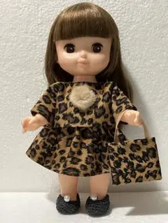 ソランちゃんのヒョウ柄セット❣️ちょっとワイルド^ - ^編み靴付き　プロフみてね